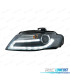 FAROS AUDI A4 B8 07-11 LUZ DIURNA LED DRL FONDO NEGRO