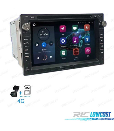 RADIO GPS ANDROID 10 PARA SEAT SKODA VOLKSWAGEN VW USB GPS TACTIL HD