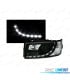 FAROS VOLKSWAGEN VW T4 TRANSPORTER 90-03 LUZ DIURNA LED FONDO NEGRO