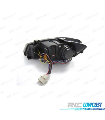FAROS VOLKSWAGEN VW POLO 6R 10-14 LUZ DIURNA FONDO NEGRO