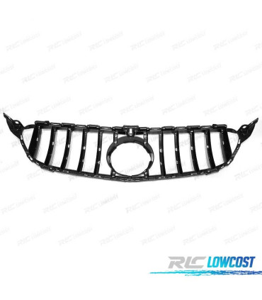 PARRILLA MERCEDES CLASE C W205 18-21 LOOK GTR NEGRO CROMADO
