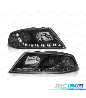 FAROS SKODA OCTAVIA 05-08 LUZ DIURNA LED FONDO NEGRO