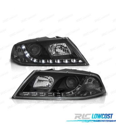 FAROS SKODA OCTAVIA 05-08 LUZ DIURNA LED FONDO NEGRO