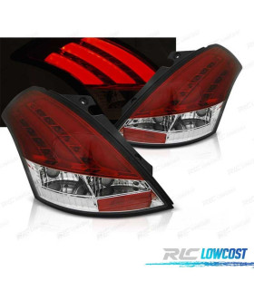 PILOTOS PARA SUZUKI SWIFT V 10-17 NEW LED BAR ROJO CLARO