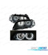 FAROS BMW E46 COUPE 99-03 OJOS ANGEL CCFL INTERMITENTES FONDO NEGRO