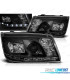 FAROS PARA VOLKSWAGEN VW BORA 98-05 FONDO NEGRO