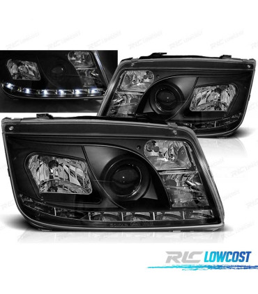 FAROS PARA VOLKSWAGEN VW BORA 98-05 FONDO NEGRO