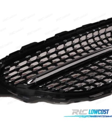 PARRILLA MERCEDES W205 C205 AMG 19- LOOK DIAMOND NEGRO