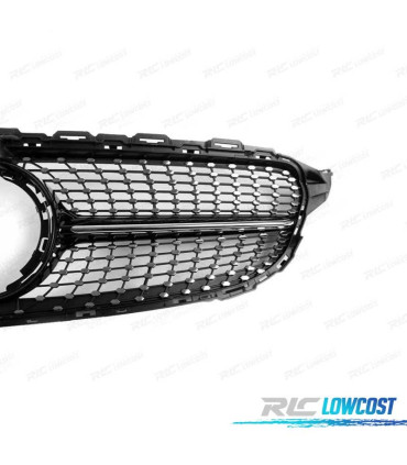 PARRILLA MERCEDES W205 C205 AMG 19- LOOK DIAMOND NEGRO