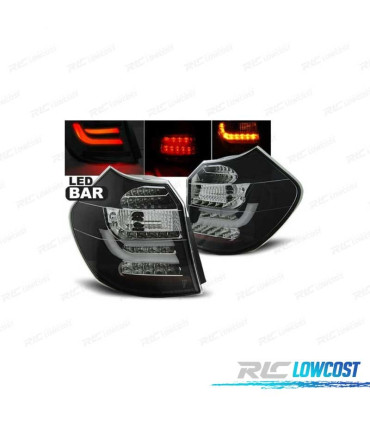 PILOTOS BMW E81 E87 07-11 NEGRO LED BAR