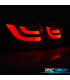 PILOTOS VOLKSWAGEN VW GOLF 6 08-12 LED BAR ROJO AHUMADO