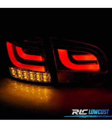 PILOTOS VOLKSWAGEN VW GOLF 6 08-12 LED BAR ROJO AHUMADO