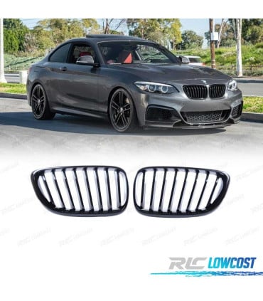 PARRILLAS BMW F22 F23 14-15 LOOK M NEGRO BRILLO