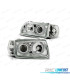 FAROS PARA VOLKSWAGEN VW POLO 6N 94-99 OJOS ANGEL FONDO CROMO ELEC.