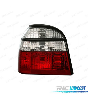 PILOTOS PARA VOLKSWAGEN VW GOLF 3 91-97 ROJO BLANCO LOOK LEXUS