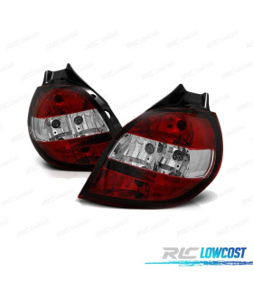 PILOTOS PARA RENAULT CLIO 3 05-09 ROJO BLANCO LOOK LEXUS