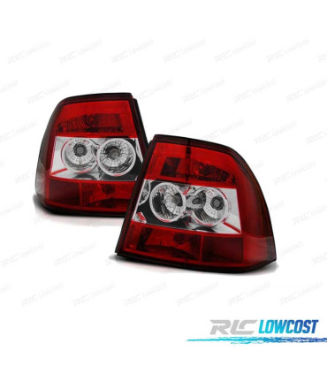 PILOTOS PARA OPEL VECTRA B 95-98 ROJO BLANCO LOOK LEXUS