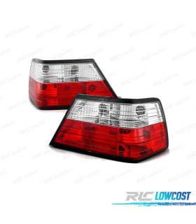 PILOTOS PARA MERCEDES W124 85-95 ROJO BLANCO LOOK LEXUS