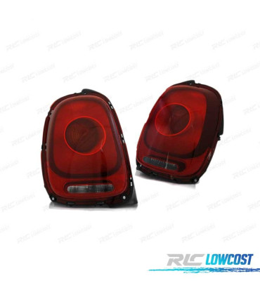 PILOTOS PARA MINI COOPER F56-F55-F57 2014- ROJO NEGRO