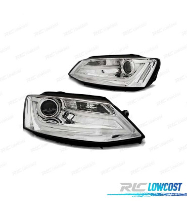 FAROS TUBE LIGHT PARA VOLKSWAGEN VW JETTA VI 11-14 CROMADOS