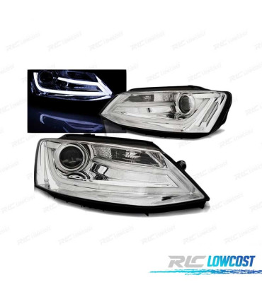 FAROS TUBE LIGHT PARA VOLKSWAGEN VW JETTA VI 11-14 CROMADOS