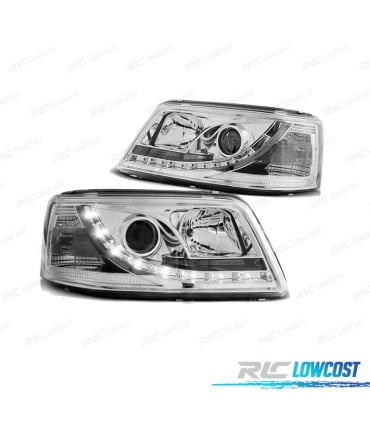 FAROS TRU DRL PARA VOLKSWAGEN VW T5 03-09 CROMADOS