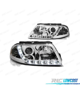 FAROS LUZ DIURNA VOLKSWAGEN VW PASSAT 3BG 00-05 TRU DRL ECE-R87 CROMADO