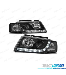 FAROS VOLKSWAGEN VW PASSAT B5 3B 96-00 TRU DRL LUZ DIURNA NEGRO
