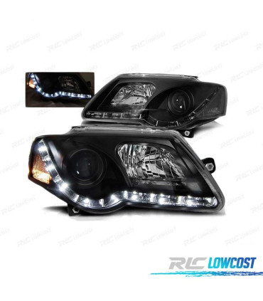 FAROS DAYLIGHT VOLKSWAGEN VW PASSAT 3C 05-10 NEGROS