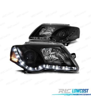 FAROS DAYLIGHT VOLKSWAGEN VW PASSAT 3C 05-10 NEGROS