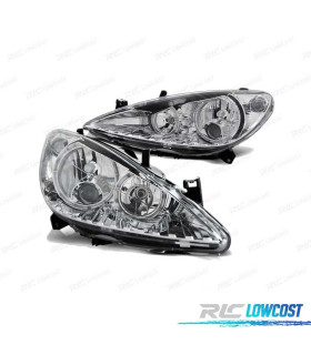 FAROS OJOS ANGEL PEUGEOT 307 01-05 CROMADO