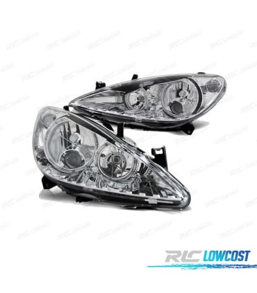 FAROS OJOS ANGEL PEUGEOT 307 01-05 CROMADO