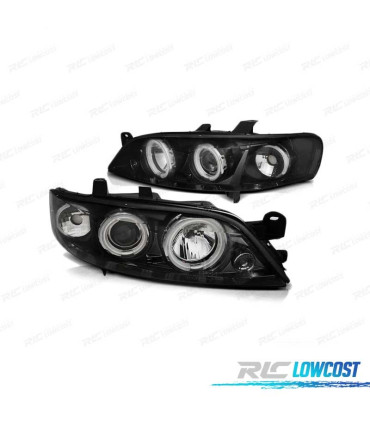 FAROS OJOS ANGEL CCFL PARA VECTRA B 99-02 NEGRO