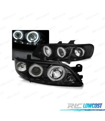 FAROS OJOS ANGEL CCFL PARA OPEL VECTRA B 99-02 NEGROS