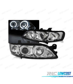 FAROS OJOS ANGEL OPEL VECTRA B 99-02 CCFL CROMADO
