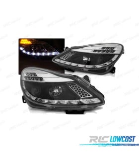 FAROS DAYLIGHT CON INTERMITENTE LED PARA OPEL CORSA D 06-11 NEGROS