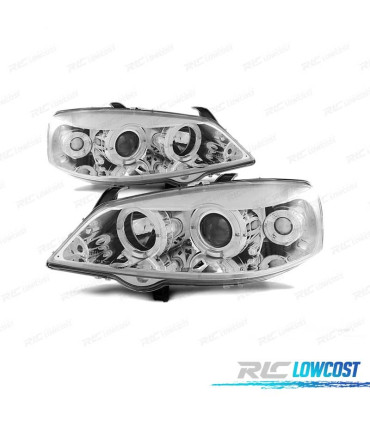 FAROS OJOS ANGEL PARA OPEL ASTRA G 97-04 CROMADO