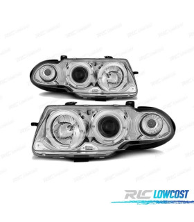 FAROS OJOS ANGEL PARA OPEL ASTRA F 91-94 CROMADOS