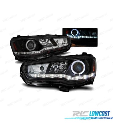 FAROS PARA MITSUBISHI LANCER VIII 08- LPMI16 DAYLIGHT NEGROS