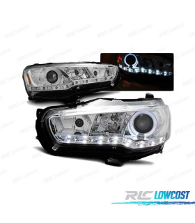 FAROS DAYLIGHT PARA MITSUBISHI LANCER VIII 08- LPMI15 CROMADOS