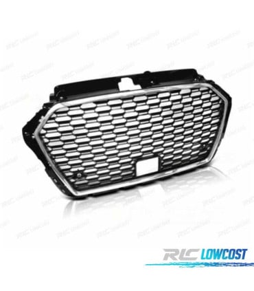 PARRILLA AUDI A3 8V 16-19 LOOK RS3 NEGRO CROMADO