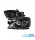 FAROS OJOS ANGEL MITSUBISHI LANCER 7 04-07 FONDO NEGRO