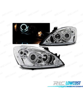 FAROS OJOS ANGEL MITSUBISHI LANCER 7 04-07 CROMADOS
