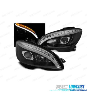 FAROS MERCEDES W204 07-10 LED TUBE LIGHT DINAMICO NEGRO