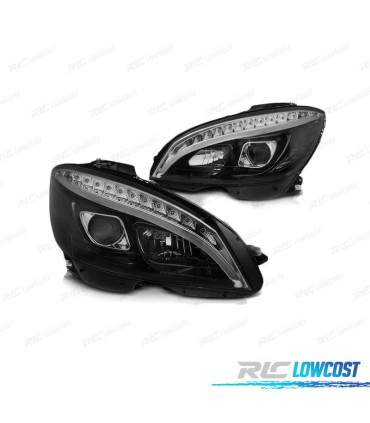 FAROS MERCEDES W204 07-10 TUBE LIGHT LED NEGROS