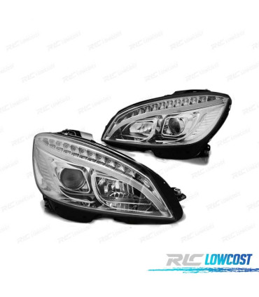 FAROS LED TUBE LIGHT PARA MERCEDES W204 07-10 CROMADOS