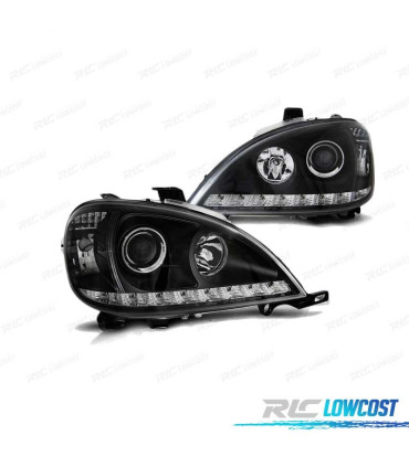 FAROS MERCEDES CLASE ML W163 98-01 DAYLIGHT NEGROS