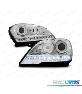FAROS LUZ DIURNA PARA MERCEDES CLASE ML W164 08- CROMADOS