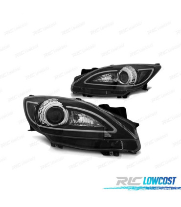 FAROS TUBE LIGHT PARA MAZDA 3 09-13 NEGROS