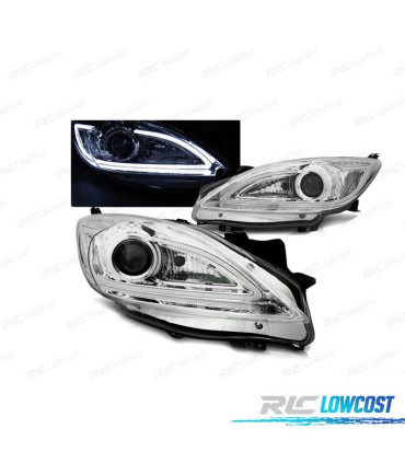 FAROS TUBE LIGHT PARA MAZDA 3 09-13 CROMADOS